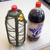 Knotwork two-liter bottle carrier