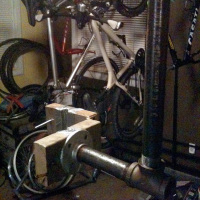 DIY bike repair stand