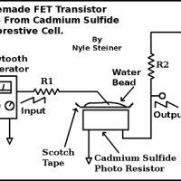 Homemade transistor from a photocell?