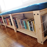 Ikea hack bookshelf bench