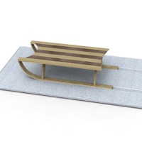 Sled coffee table
