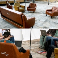 USB sofa – never lose your flash drive again