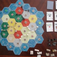 Handmade Settlers of Catan gameboard