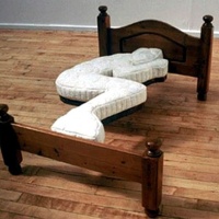 Human-shaped bed