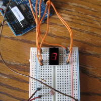 How-to: Connecting a 7-segment LED to the Arduino