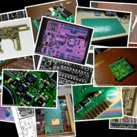 PCB collage screensaver via Flickr feed