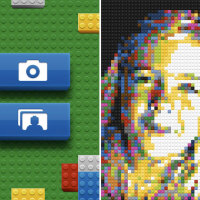 LEGO Photo app converts photo to LEGO mosaic