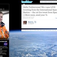 Astronaut tweets from space