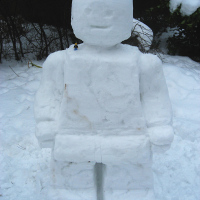 Lego minifig snowperson