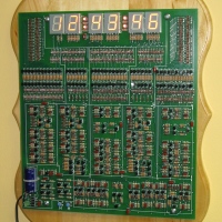 Digital clock with no ICs