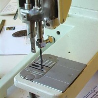 Make a scroll saw from a sewing machine