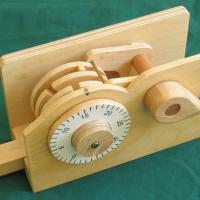 Wooden combination lock