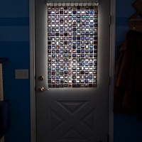 Curtain made from film slides