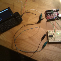 Android G1 serial to Arduino Instructable