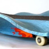 Hand-carved skateboards