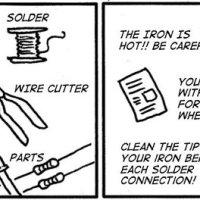 Soldering is easy with this cartoon!