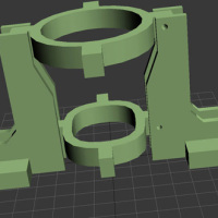 Printable MakerBot Dremel mount