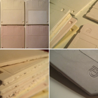 Floppy disk ceramic tiles