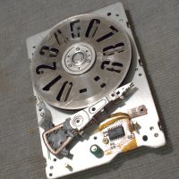 Faux-POV HDD clock