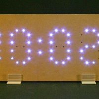 In the Maker Shed: Blue LED Clock Kit on sale