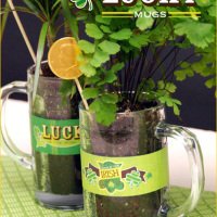 St. Patrick’s Day Lucky Mugs Centerpiece