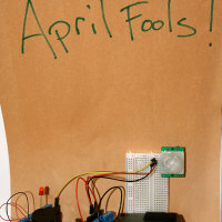 April Fools’ Arduino alarm