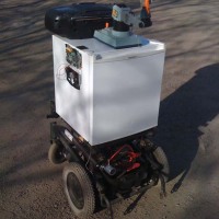 Armatronic soccer-playing, beer-delivering, gun-toting robotic fridge