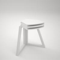 Radically folding deployable table design