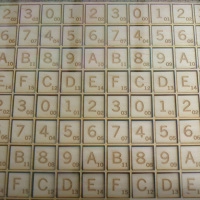 Hexidecimal Scrabble tiles