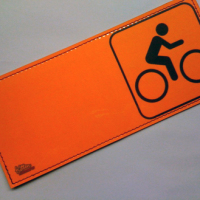 Sweet bike roadsign wallet