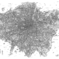 Incredible hand-drawn map of London