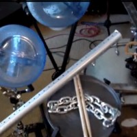 Brian Viglione’s Homemade NIN Drum Kit