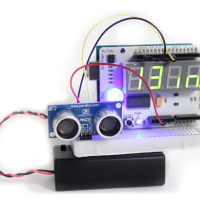 Ultrasonic Arduino tape measure