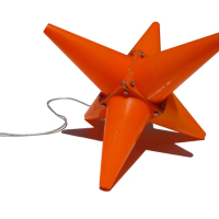 Orange traffic cone lamp