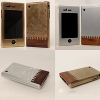 Custom machined, engraved, inlaid iPhone cases