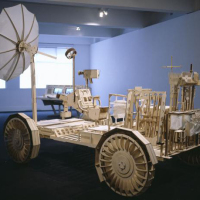 Peter Hennessey’s 1:1 plywood space vehicles