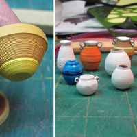 How-To: Miniature Paper “Pottery” Pieces