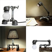 Beautiful plumbing pipe lamps