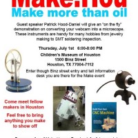 Make: Hou July meeting is tomorrow