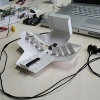 Paper and conductive ink piano