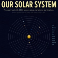 Our Solar System â€” An experiment with CSS3 border-radius, transforms & animations