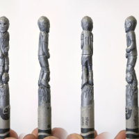 Incredible crayon carvings for World Cup