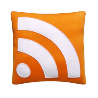 RSS icon throw pillow