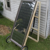 Soda can solar heater