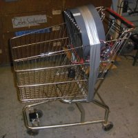 Fan-powered shopping cart buzzes around MIT