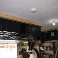 Clever overhead garage storage hack