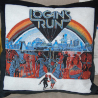 Logan’s Run Cross-Stitch Pillow