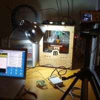 Automatic Time-Lapse Photography of a MakerBot print