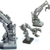 Greeble-tastic Lego robot arms