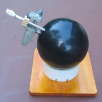 Bowling ball + PanaVise = DIY engraver’s ball